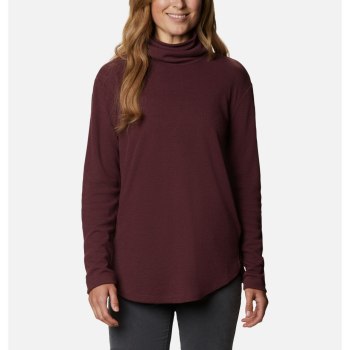 Columbia Sweater Dames, Pine Street Split Cowl Neck Bordeaux, 37RAYIWFK